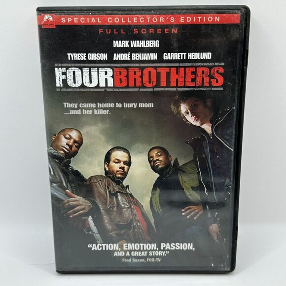 Four Brothers DVD Special Collectors Edition Full Screen Mark Wahlberg Paramount - Picture 2 of 5